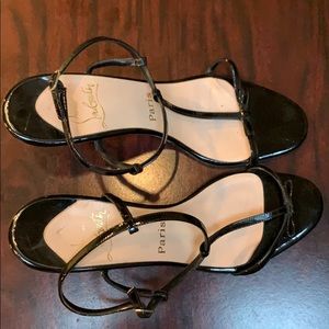 Patent black Louboutins